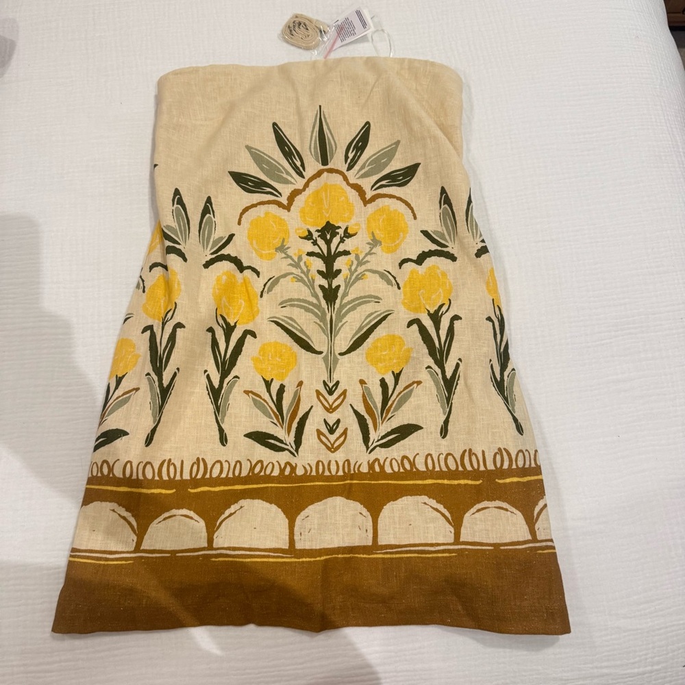 NWT Abercrombie & Fitch Cream Strapless Dress